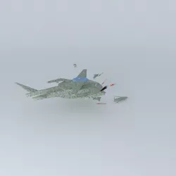 UN task force alpha-UAV command unit  Peacemaker MK II airborne Free 3D model
