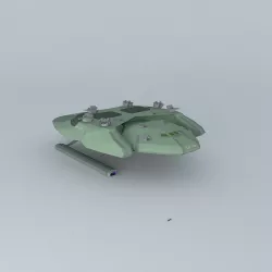 UR2122XFT  Crab Frigate class. Free 3D model