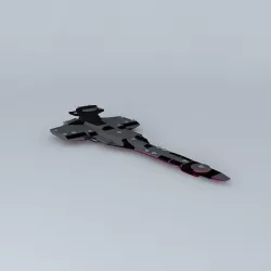 UYBSF Osiris II Battle Space Fortress Class Free 3D model