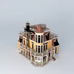 Victorian House Free 3D model