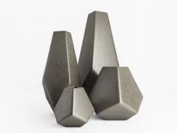 Vulcan Vase Large Textured Bronze Free 3D model