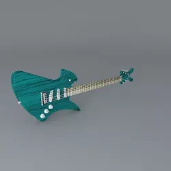 Weird guitar Free 3D model