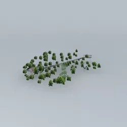 Wood Bridge Roma Street Parkland Free 3D model