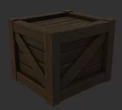 Wooden Crate Free low-poly  3D model