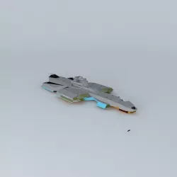 XAC Invader Space aircraft class Free 3D model
