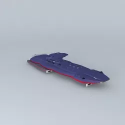 XB448 LEGION Space battleship classe Free 3D model