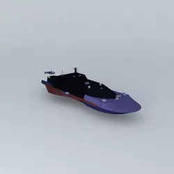 XD413 HORNET Assault space destroyer class Free 3D model