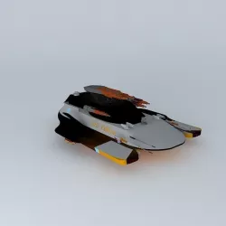 XES Valkiria Battle corvette class Free 3D model