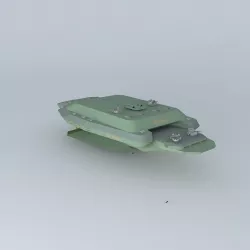 XFT Turtle Space frigate class Free 3D model