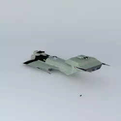 XK Rain Space corvette class Free 3D model