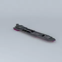 YBSF Scorpio Battle Space Fortress Class Free 3D model