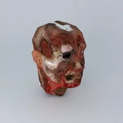 Zombie Head Free 3D model
