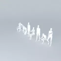 3D PERSONS  HUMANS DUMMIES HUMAN CHARACTERS Free 3D model