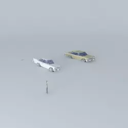 50s car 1 Free 3D model