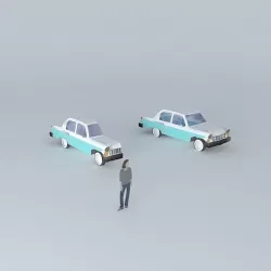 50s car 1 Free 3D model