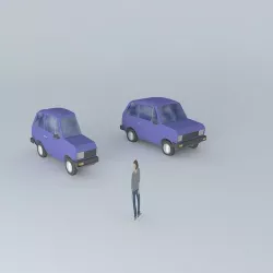 70s car 4 Free 3D model