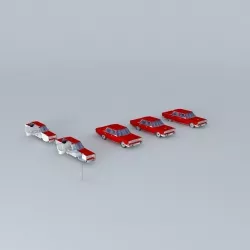 70s car 5 Free 3D model