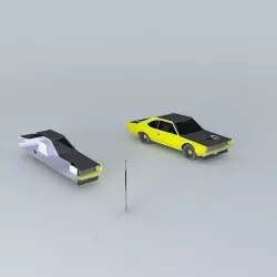 70s car 6 Free 3D model