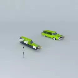 70s idea car Free 3D model