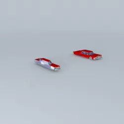 70s pimped car Free 3D model