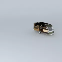 Abbey Fixed Bed UK Swift Range Touring Caravan Free 3D model