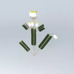 Alien flower Free 3D model