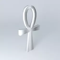 Ankh - Egyptian religious symbol Free 3D model