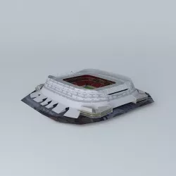 Arena Pernambuco under construction Free 3D model