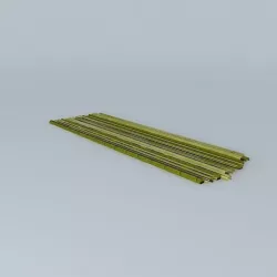 Bamboo raft Free 3D model