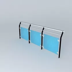 Baranda glazed Free 3D model