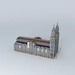 Basilica of Our Lady of Mount Carmel Free 3D model