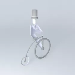Bicycle man Free 3D model