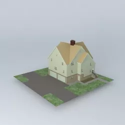 Big Old House Free 3D model