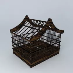 bird cage cage Free 3D model