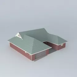 Brick House Free 3D model