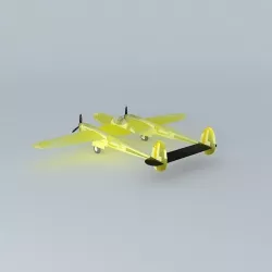 Bristol P38 plane Free 3D model