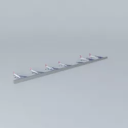 British airways Terminal Free 3D model