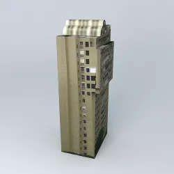 Building 2 on the avenue Anacaona Santo Domingo RepÃºblica Dom... Free 3D model