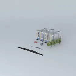 Buildings 3 FL Free 3D model