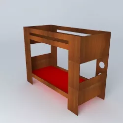 Bunk bed, bunk bed Free 3D model