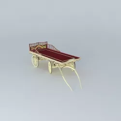 Burton Flatbed Tinker's Wagon Free 3D model