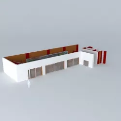 Cafe Bar Free 3D model