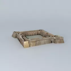 CASTLE-FORTRESS SANTA POLA Free 3D model