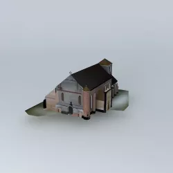 Church. Assumption of the Blessed Virgin Mary St St John the ... Free 3D model