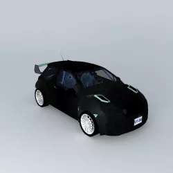 Citroen DS3 Rally Car Free 3D model
