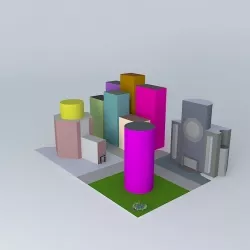 City of the future 2013 Lovin Corina  8th form Free 3D model