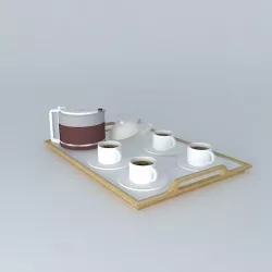 Coffee tray / Tea - Tea / Coffee Free 3D model