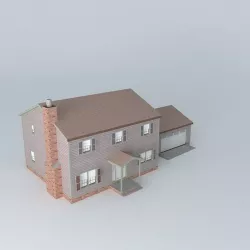 Colonial Revival Free 3D model