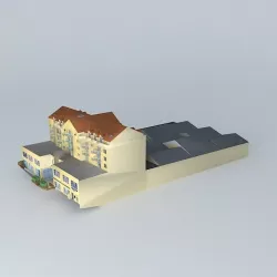 Covered Market &amp; Post Viroflay Free 3D model