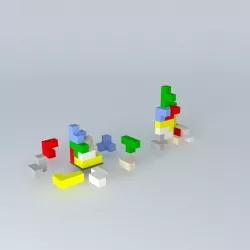 Cubes Free 3D model